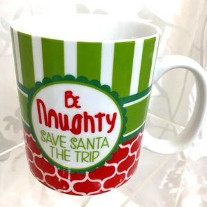 Christmas "Be Naughty" Santa Coffee Tea Mug